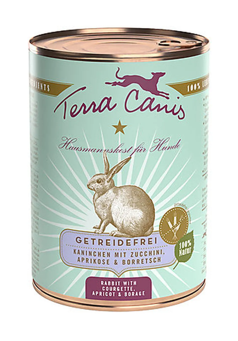 Terra Canis - Aliment Naturel sans Céréales au Lapin pour Chiens - 400g