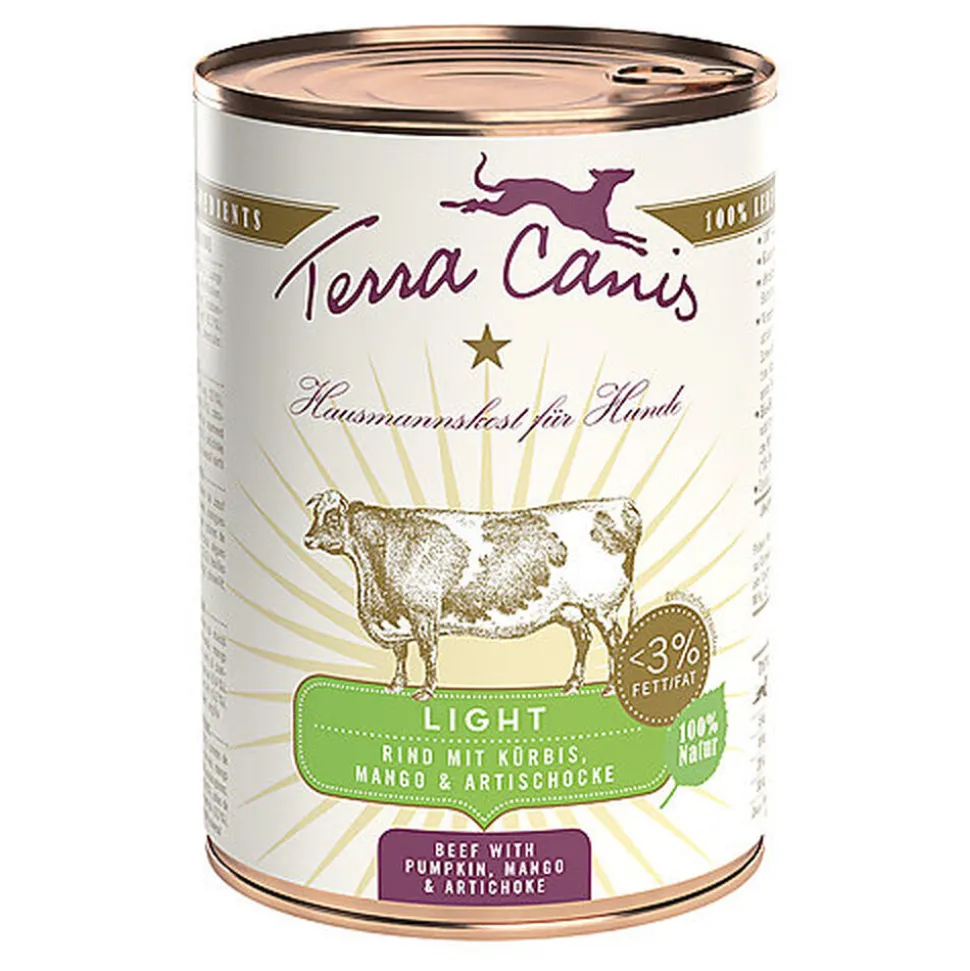 Terra Canis - Aliment naturel Bœuf Potiron Light pour Chiens - 400g