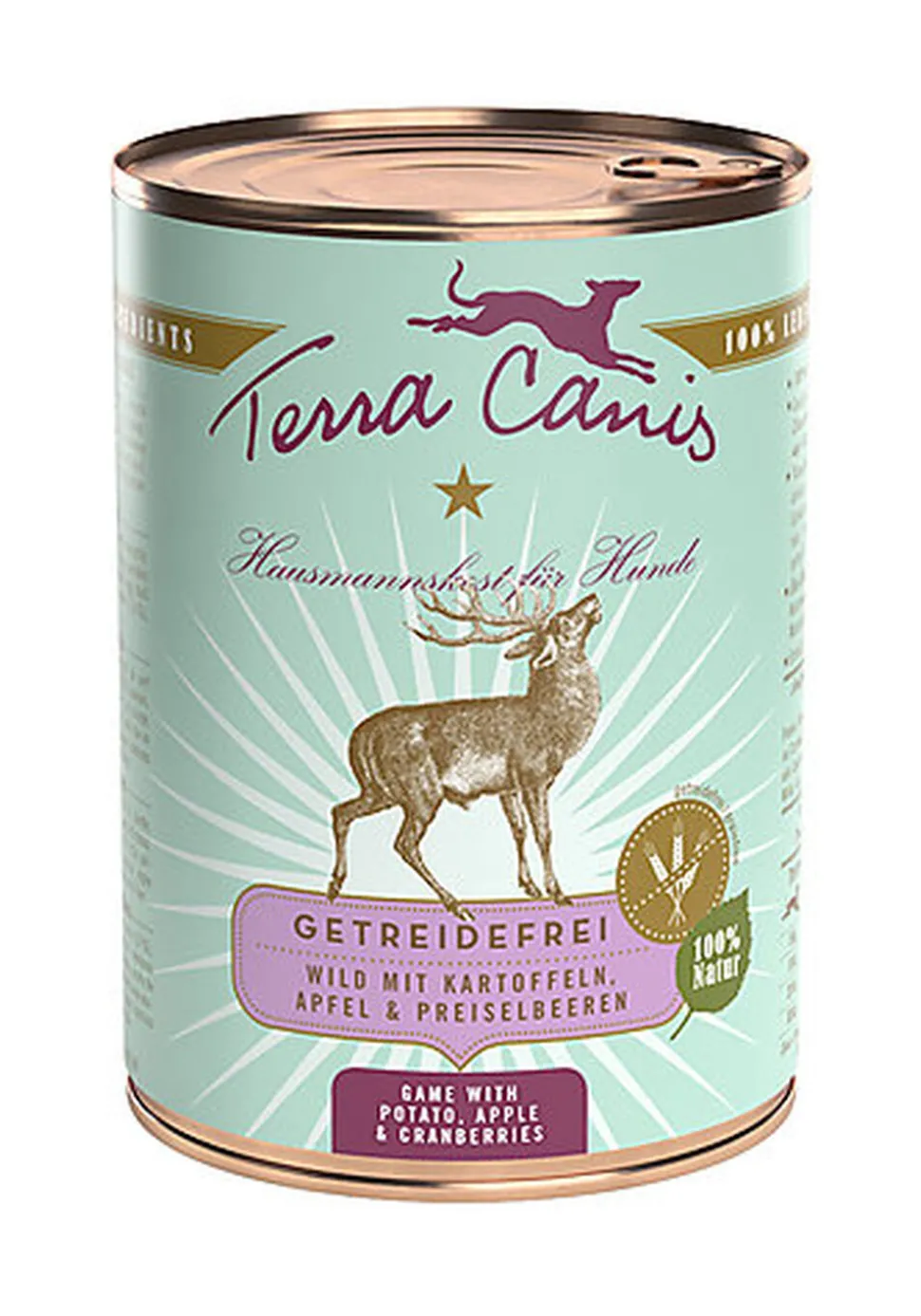 Terra Canis - Aliment Naturel sans Céréales au Gibier pour Chiens - 400g