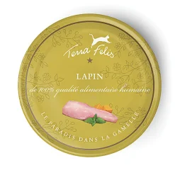 Terra Felis - Aliment Naturel au Lapin pour Chats - 80g
