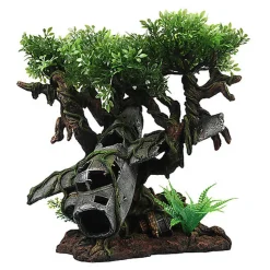 Terradel - Décoration Epave d'Avion Arbre pour Aquarium