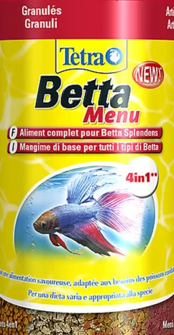 Tetra - Aliment Complet Betta Menu 4en1 pour Poissons Combattants - 100ml