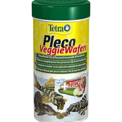 Tetra - Aliment Complet Pleco Veggie Wafers pour Poissons de Fond Herbivores - 250ml
