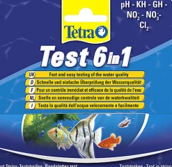 Tetra - Contrôle en Bandelettes Test 6in1 pour Aquarium d'Eau Douce