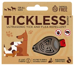 Tickless - Médaillon Ecopet Antiparasitaire Ultrason pour Chiens et Chats - 3,8cm