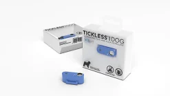 Tickless - Répulsif Antiparasitaire Mini Dog Ultrason Rechargeable pour Chiens - Bleu