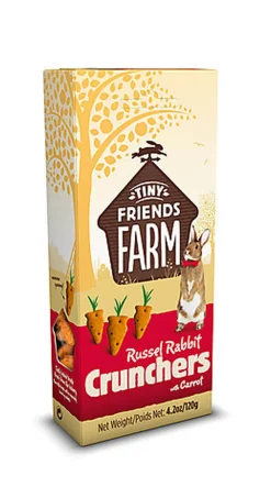 Tiny Friends Farm - Biscuits aux Carottes pour Lapin - 120g