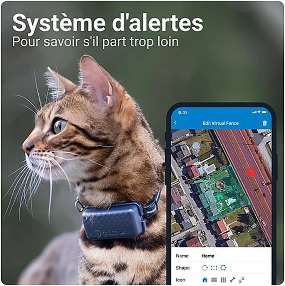 Tractive - Traceur GPS CAT mini pour Chats - 25g