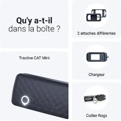 Tractive - Traceur GPS CAT mini pour Chats - 25g