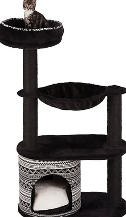 Trixie - Arbre à chat Giada noir/blanc - 112 cm