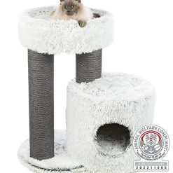 Trixie - Arbre à chat Harvey XXL, 73 cm, blanc-noir