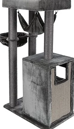 Trixie - Arbre à Chat XXL Amadeus Anthracite pour Chat - 163cm