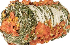 Trixie - Balle de foin à la citrouille et carotte - 10x18 cm 200 g