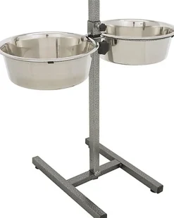 Trixie - Bar à Aliments avec Gamelles Noir pour Chien - 2×4,5L