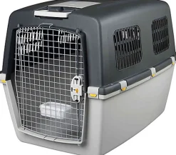 Trixie - Box de Transport Gulliver Gris Clair/Gris Foncé - L : 73 x 75 x 104 cm