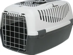 Trixie - Box de Transport Capri Open Top Gris Foncé/Gris Clair - S : 40 x 38 x 61 cm