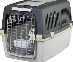 Trixie - Box de Transport Gulliver Gris Clair/Gris Foncé - S/M : 52 x 51 x 72 cm