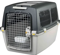 Trixie - Box de Transport Gulliver Gris Clair/Gris Foncé - M : 58 x 60 x 79 cm