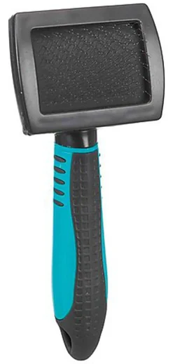 Trixie - Brosse souple, en plastique/poils métal pour Chien