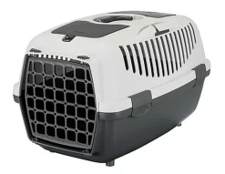 Trixie - Caisse de Transport Capri Gris Foncé/Gris Clair - XS/S : 37 x 34 x 55 cm