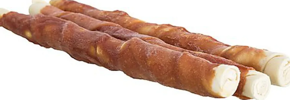 Trixie - Denta Fun Duck Chewing Rolls - 28cm 3 Pcs/250g