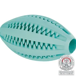 Trixie - Denta Fun Rugby menthe en caoutchouc naturel - 11 cm
