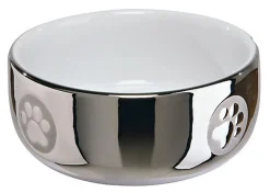 Trixie - Ecuelle en Céramique Argent Blanc pour Chat - 300ml