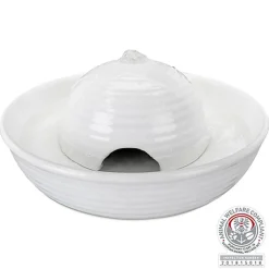 Trixie - Fontaine à Boire Vital Flow Mini en Céramique blanc - 0.8 l / 24 x 10 cm
