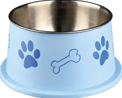 Trixie - Gamelle Oreilles Longues en Acier Inox/Plastique - 0.9 l / 19 cm