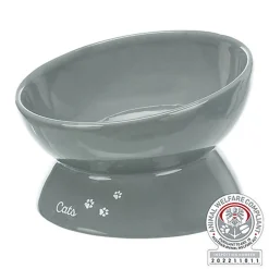 Trixie - Gamelle XXL augmentée en céramique gris - 0.35 l/17 cm