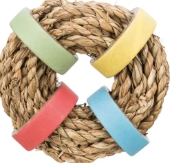 Trixie - Jouet Anneau en Jonc de Mer pour Rongeurs - ø 8 cm