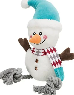 Trixie - Jouet Peluche Bonhomme de Neige pour Chien - 41cm