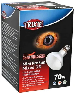 Trixie - Lampe UV B Mini ProSun Mixed D3  dém. Automatique 70W - 80  x 108 mm