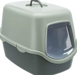 Trixie - MAISON DE TOILETTE Vico, recyclé, 40 × 40 × 56 cm, anthracite/gris-ve