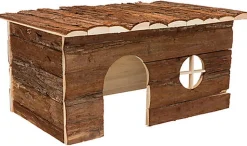 Trixie - Maison Jerrik lapin en bois d'écorce - 50x 25x33 cm