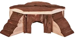 Trixie - Maison Thordis hamster en bois d'écorce - 21x7x19cm