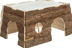 Trixie - Maison Tilde + Coussin cochon d'Inde bois d'écorce - 39x22x29 cm