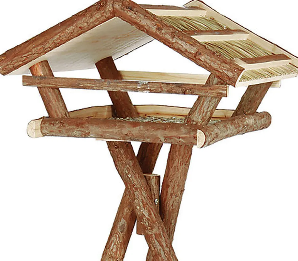 Trixie - Mangeoire en Bois d'Ecorce sur Pied pour Oiseaux du Ciel - 46cm