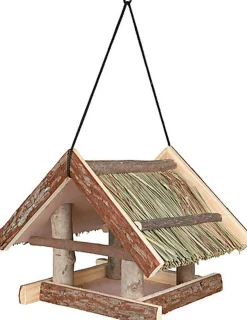 Trixie - Mangeoire en Bois d'Ecorce à Suspendre pour Oiseaux du Ciel - 25cm