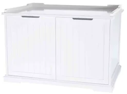 Trixie - Meuble litière XL en MDF blanc - 75 x 51 x 53 cm