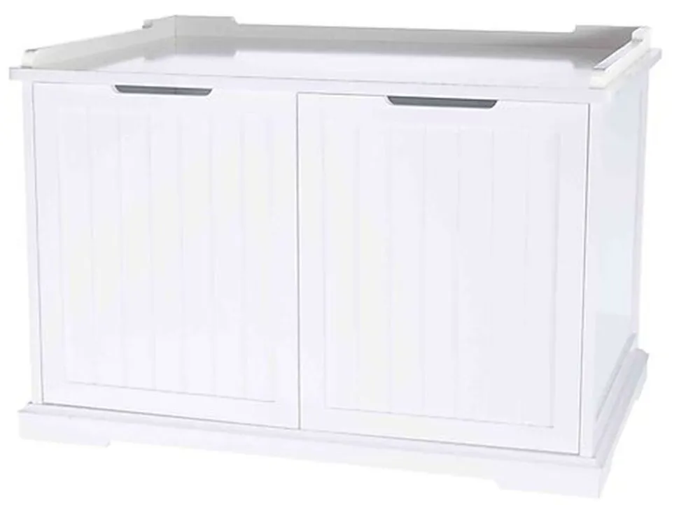 Trixie - Meuble litière XL en MDF blanc - 75 x 51 x 53 cm