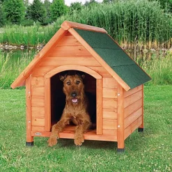 Trixie - natura niche pour chiens Cottage avec pignon brun - M 77 x 82 x 88 cm