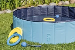 Trixie - Piscine en Plastique Bleu pour Chien - Ø 70cm