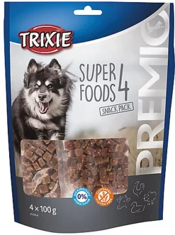 Trixie - Premio 4 Superfoods Poulet Canard Bœuf Agneau - 4x100g