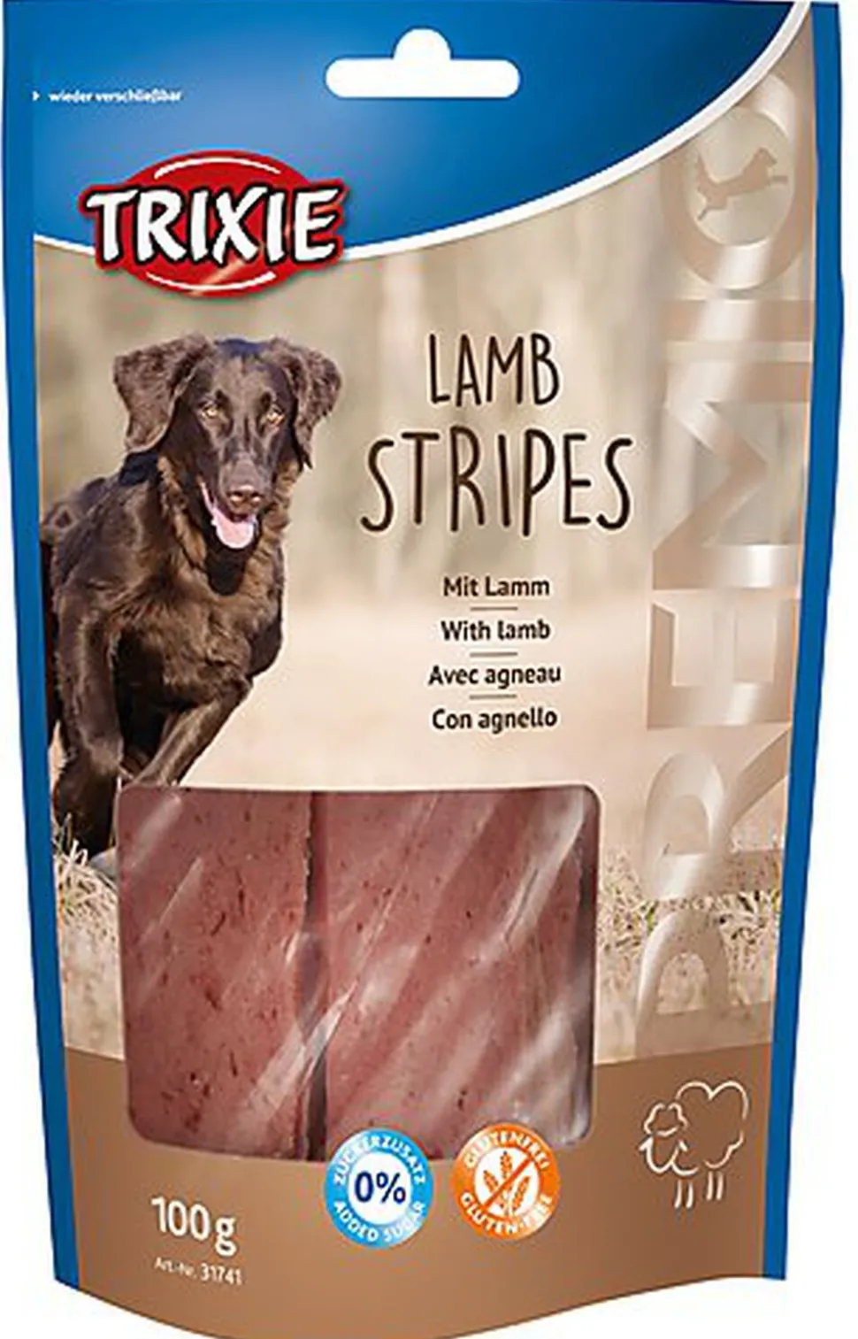 Trixie - PREMIO Lamb Stripes - 100 g