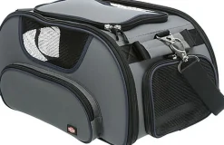 Trixie - Sac de Transport Avion Wings Gris pour Chien - 28 x 23 x 46 cm
