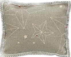 Trixie - Xmas coussin, en coton, valériane, 7 × 9 cm, beige/naturel