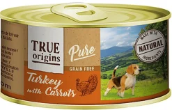 True Origins Pure - Alimentation Humide Chien Dinde & Carotte - 185g