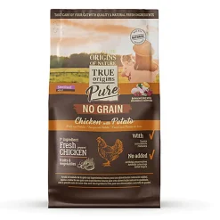 True Origins Pure - Croquettes au Poulet sans Céréales pour Chat Adulte Stérilisé