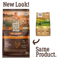 True Origins Pure - Croquettes au Poulet sans Céréales pour Chien Adulte de Petite Taille - 3kg
